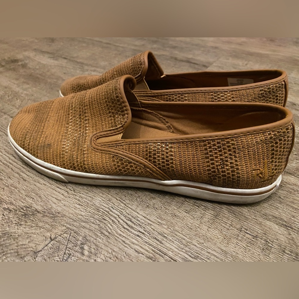 Brown Ralph Lauren slip on shoes